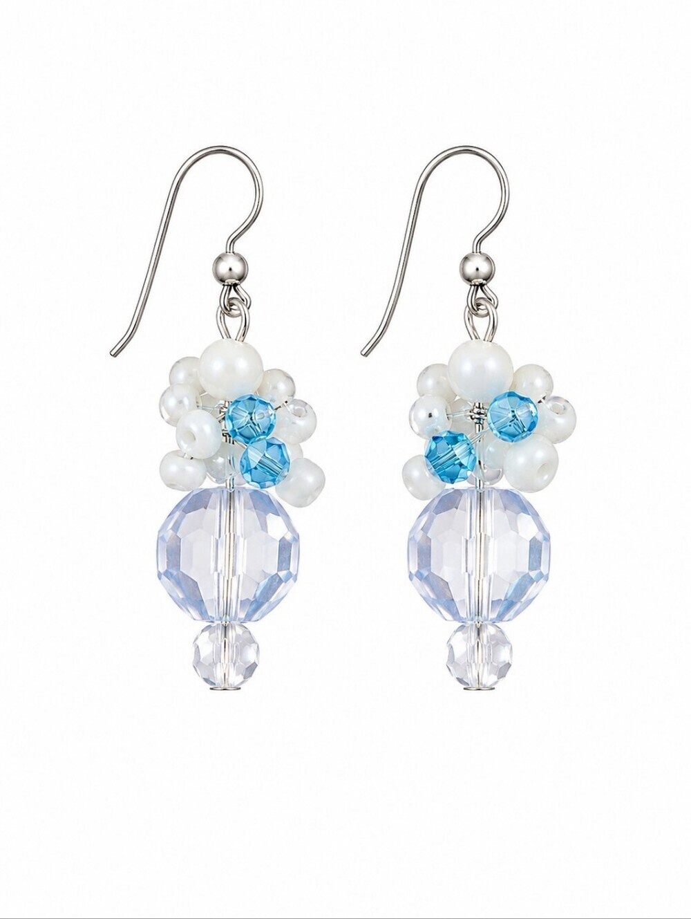 3/$30 HANDMADE Acrylic Bead Cluster Dangle Hook Earrings